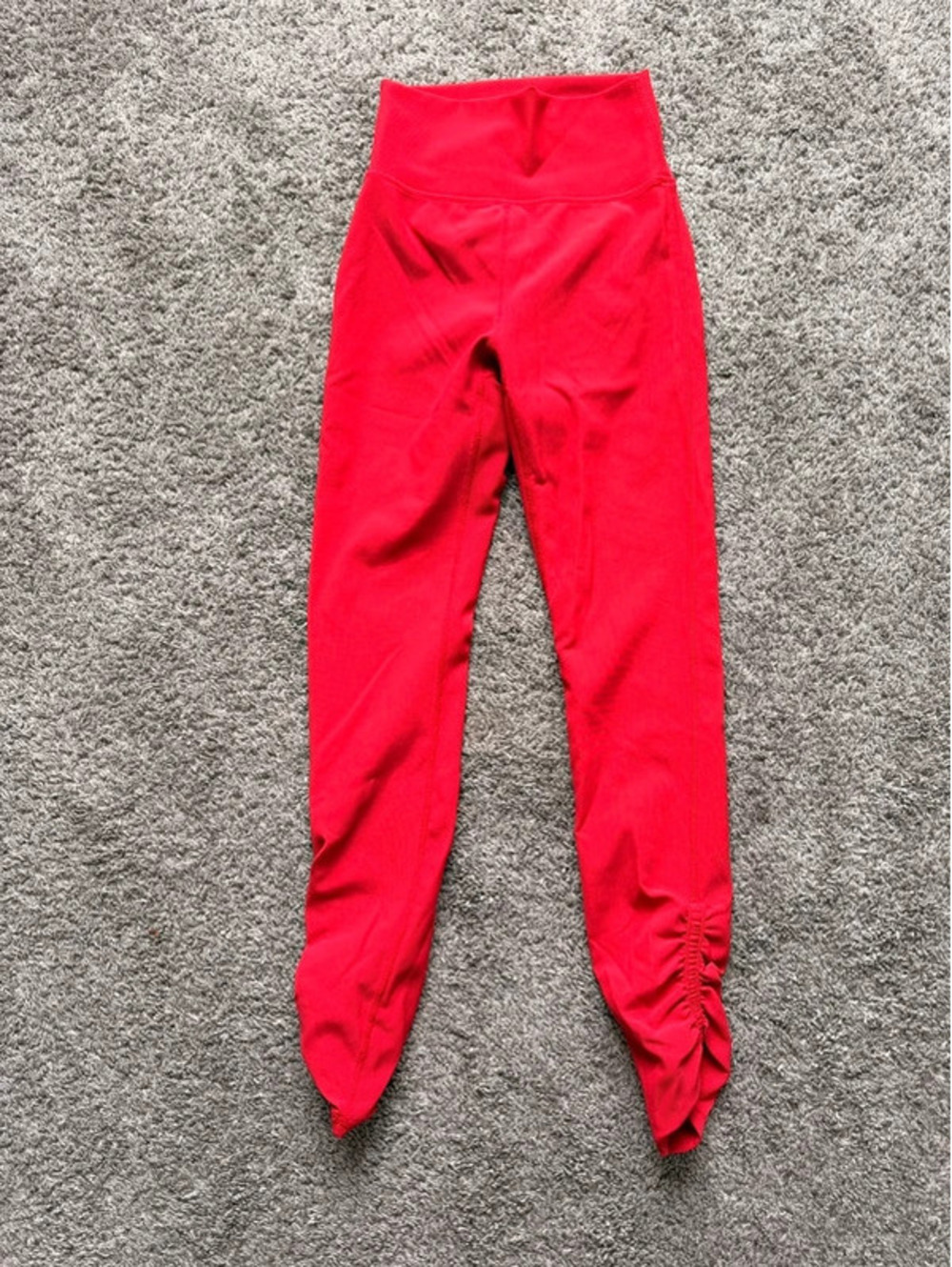 WILO The Label Size Small High-Waisted Ruched Ankle Leggings